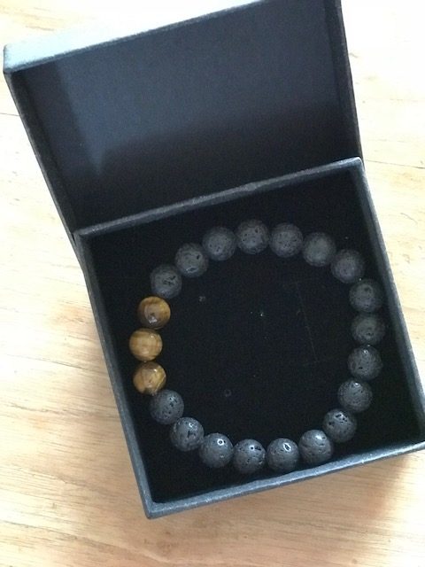 Armband Natuursteen Edelsteen Lava Steen Tijgeroog Lavasteen