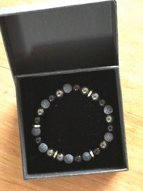 Armband Natuursteen Edelsteen Zwart Zwarte Onyx Hematiet