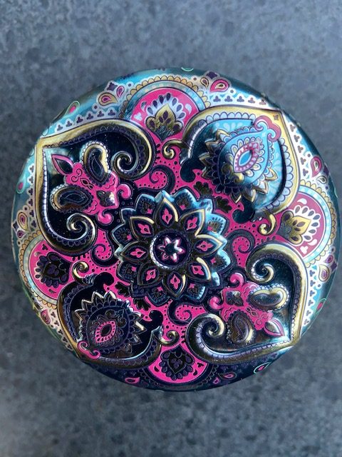 Groene thee Green tea special gunpowder Fairtrade blikje patroon 50 gram #010