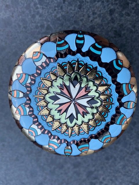 Jasmijn thee Jasmine flower tea Fairtrade blikje patroon 40 gram #015