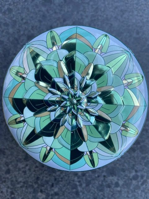 Jasmijn thee Jasmine flower tea Fairtrade blikje patroon 40 gram #016