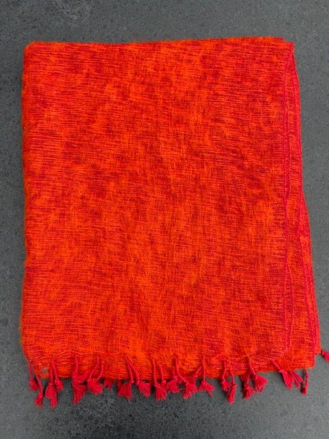 Sjaal Yakwol Jakwol Shawls of Yakwool Fairtrade oranje