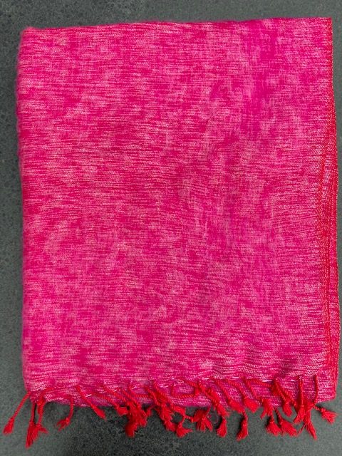 Sjaal Yakwol Jakwol Shawls of Yakwool Fairtrade roze wit