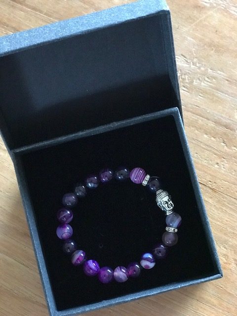 Armband Natuursteen Edelsteen Rose Rhinestone