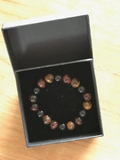 Armband Natuursteen Edelsteen Tijgeroog Zwart Onyx