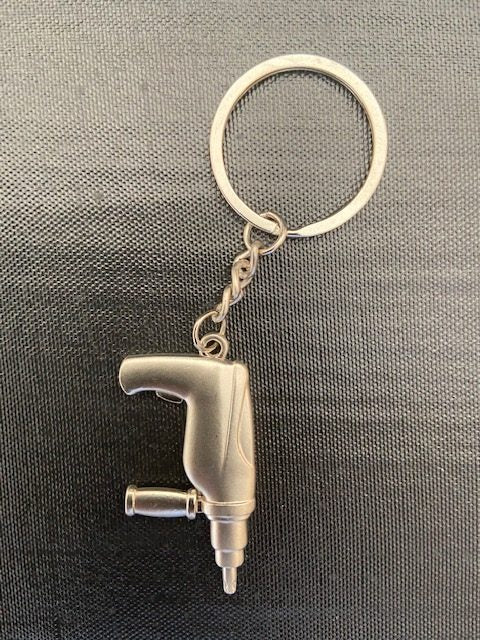 Boormachine Gereedschap Sleutelhanger van ijzer metaal zilverkleurig