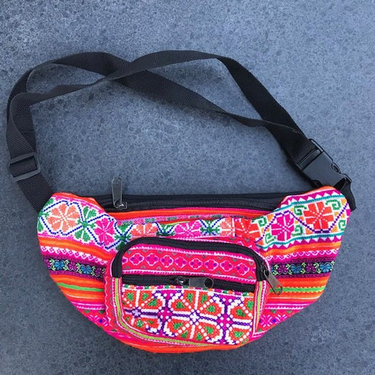 buiktas heuptas gekleurd ritssluiting tas