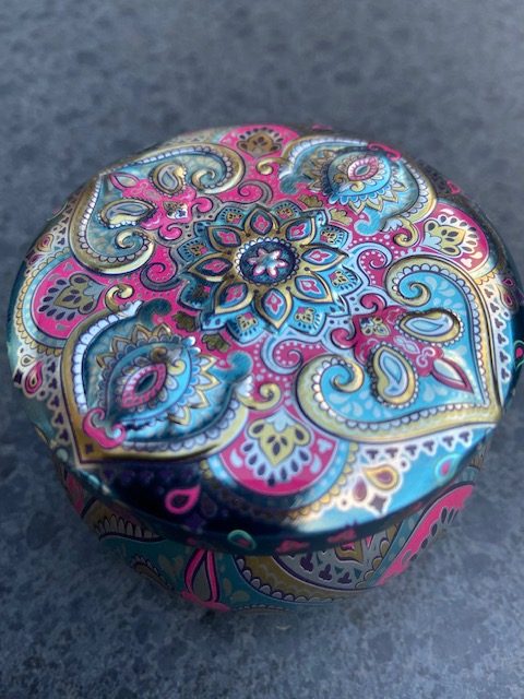 Groene thee Green tea special gunpowder Fairtrade blikje patroon 50 gram #010