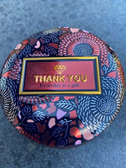 Jasmijn thee Jasmine flower tea Fairtrade blikje Thank You 40 gram #002