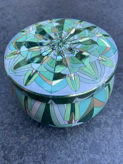 Groene thee Green tea special gunpowder Fairtrade blikje patroon 50 gram #016