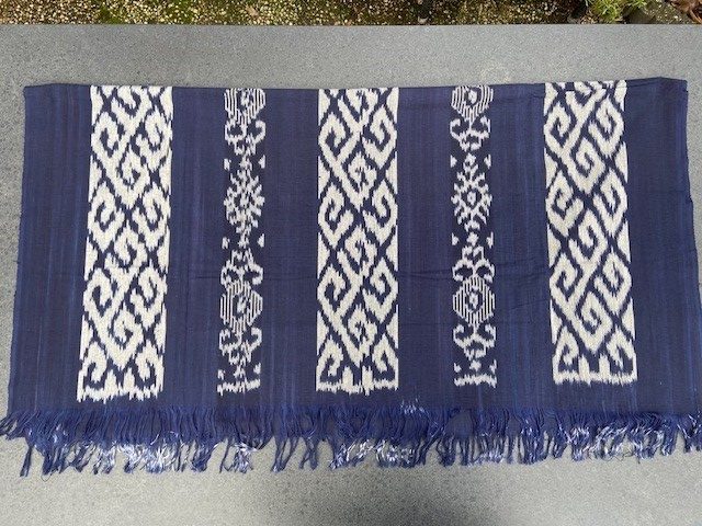 Ikat Tafelkleden 250x120 cm, handgeweven, 100% katoen, Multi-use product #002