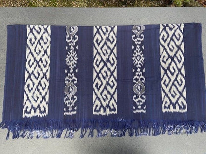 Ikat Tafelkleden 250x120 cm, handgeweven, 100% katoen, Multi-use product #002