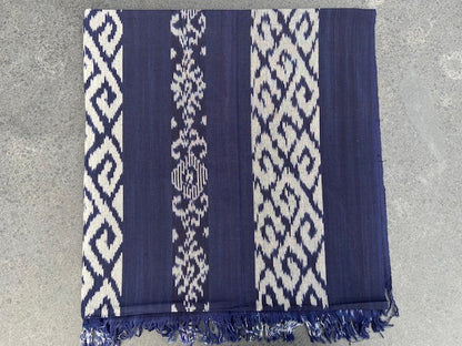 Ikat Tafelkleden 250x120 cm, handgeweven, 100% katoen, Multi-use product #002