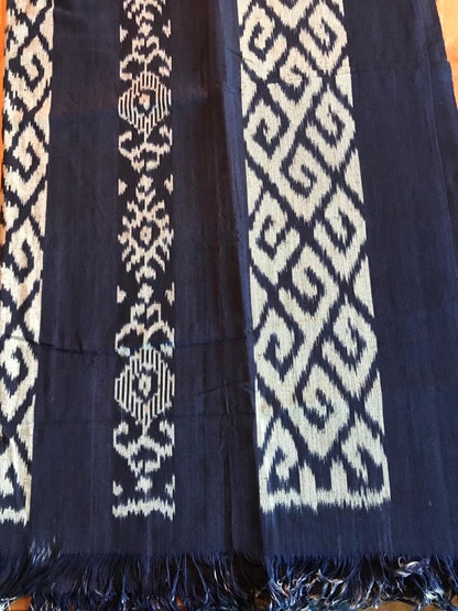Ikat Tafelkleden 250x120 cm, handgeweven, 100% katoen, Multi-use product #002