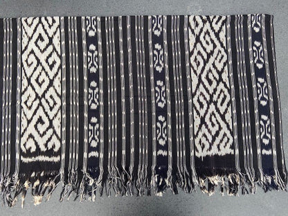 Ikat Tafelkleden 250x120 cm, handgeweven, 100% katoen, Multi-use product #003