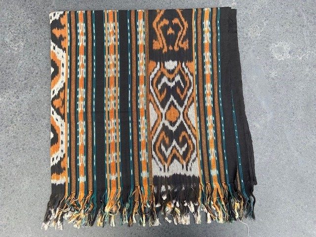 Ikat Tafelkleden 250x120 cm, handgeweven, 100% katoen, Multi-use product #004