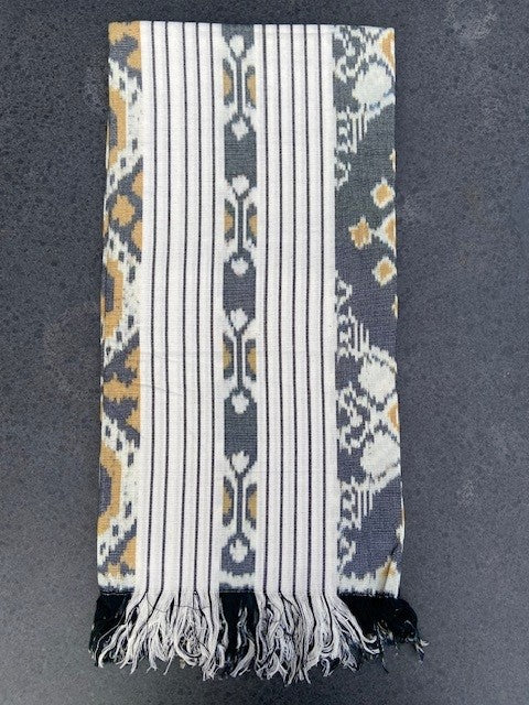 Ikat handgeweven katoen kleed fairtrade