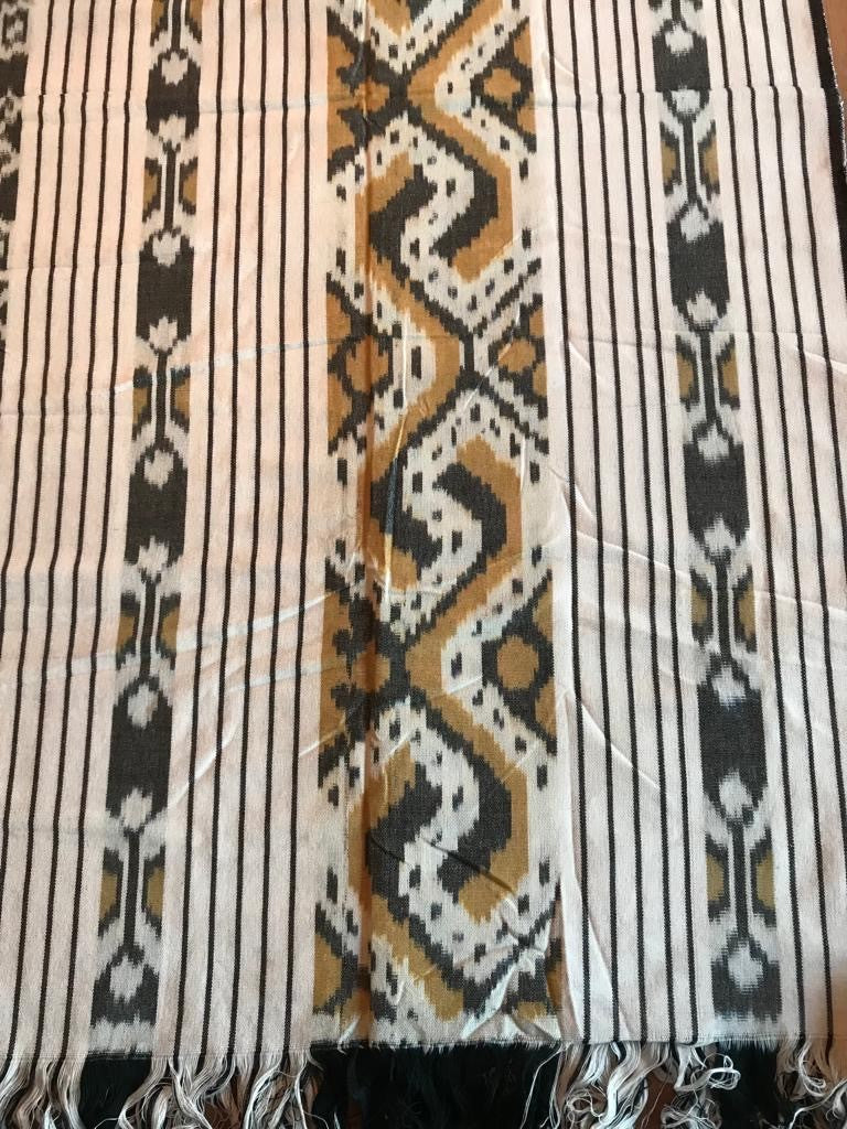 Ikat Tafelkleden 250x120 cm, handgeweven, 100% katoen, Multi-use product #007