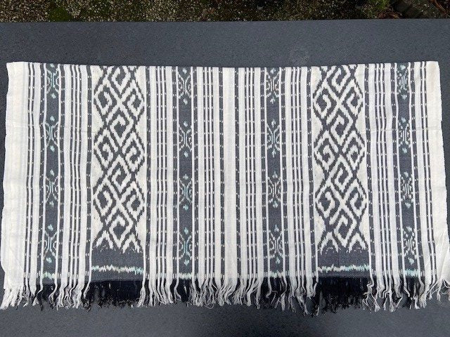 Ikat Tafelkleden 250x120 cm, handgeweven, 100% katoen, Multi-use product #008