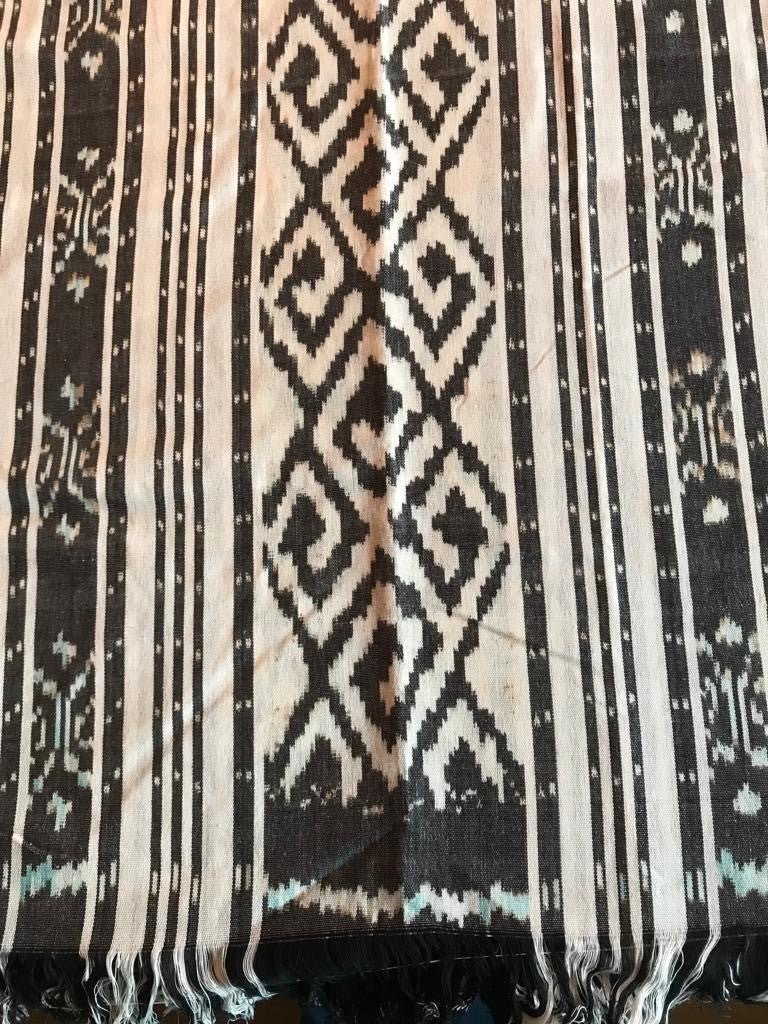 Ikat Tafelkleden 250x120 cm, handgeweven, 100% katoen, Multi-use product #008