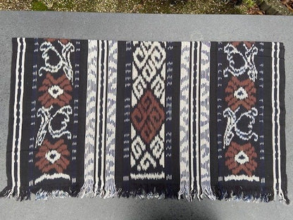 Ikat Tafelkleden 250x120 cm, handgeweven, 100% katoen, Multi-use product #010