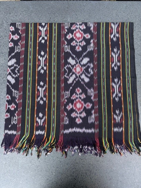 Ikat Tafelkleden 250x120 cm, handgeweven, 100% katoen, Multi-use product #016