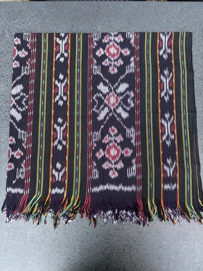 Ikat Tafelkleden 250x120 cm, handgeweven, 100% katoen, Multi-use product #016