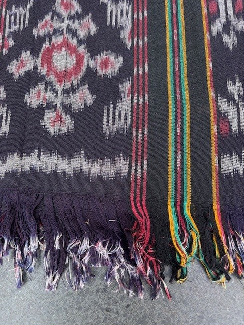Ikat Tafelkleden 250x120 cm, handgeweven, 100% katoen, Multi-use product #016