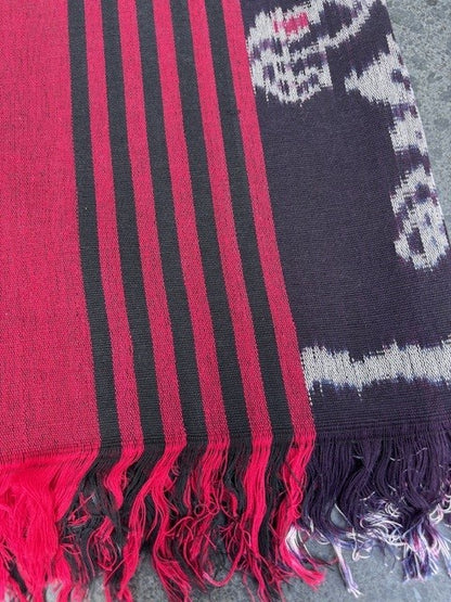 Ikat Tafelkleden 250x120 cm, handgeweven, 100% katoen, Multi-use product #017
