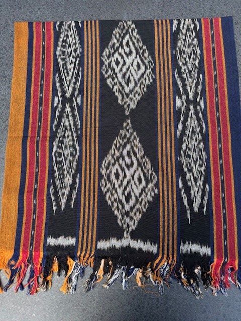 Ikat Tafelkleden 250x120 cm, handgeweven, 100% katoen, Multi-use product #019
