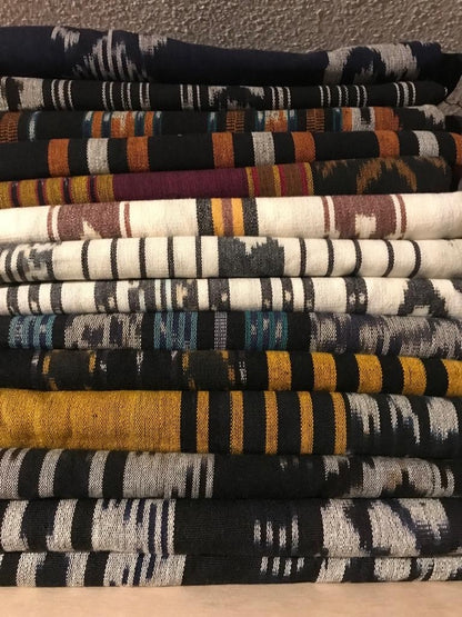 Ikat Tafelkleden 250x120 cm, handgeweven, 100% katoen, Multi-use product #024