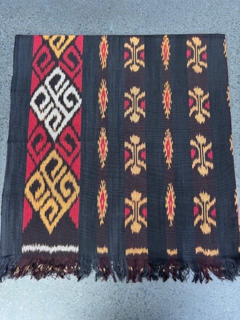 Ikat Tafelkleden 250x120 cm, handgeweven, 100% katoen, Multi-use product #020