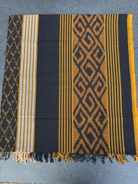 Ikat Tafelkleden 250x120 cm, handgeweven, 100% katoen, Multi-use product #021