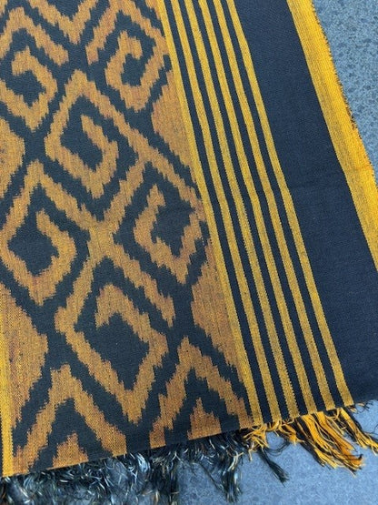 Ikat Tafelkleden 250x120 cm, handgeweven, 100% katoen, Multi-use product #021