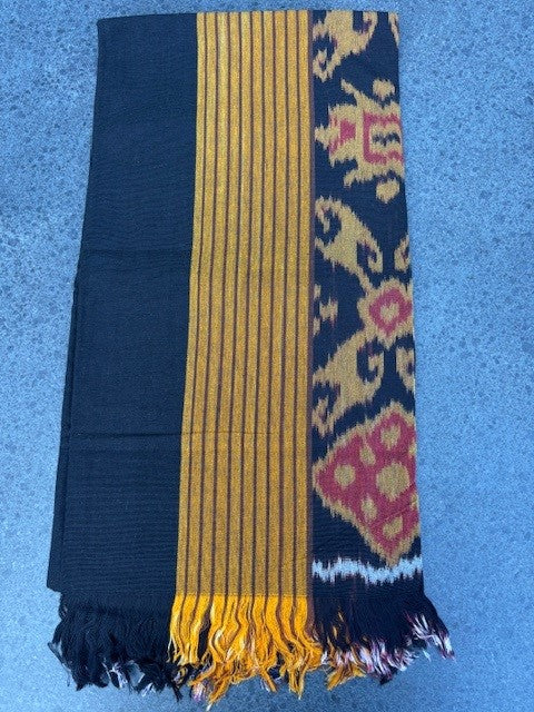 Ikat katoen yoga kleed doek handgemaakt