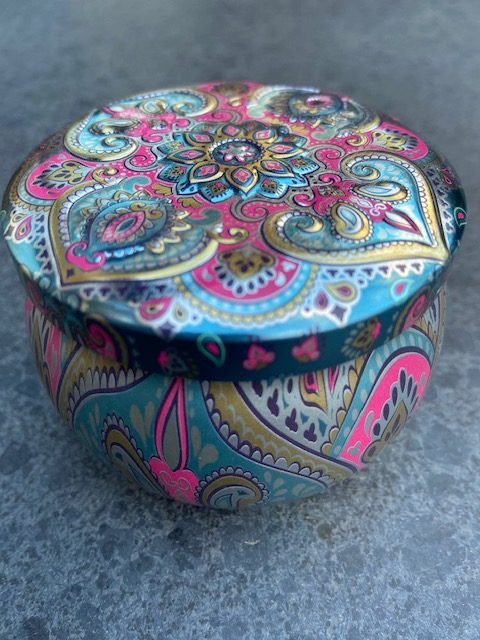 Jasmijn Groene Thee Jasmine kado cadeau gift metalen blikje patroon