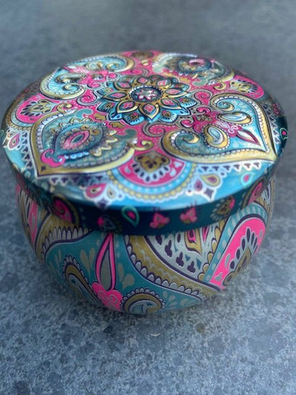 Jasmijn Groene Thee Jasmine kado cadeau gift metalen blikje patroon