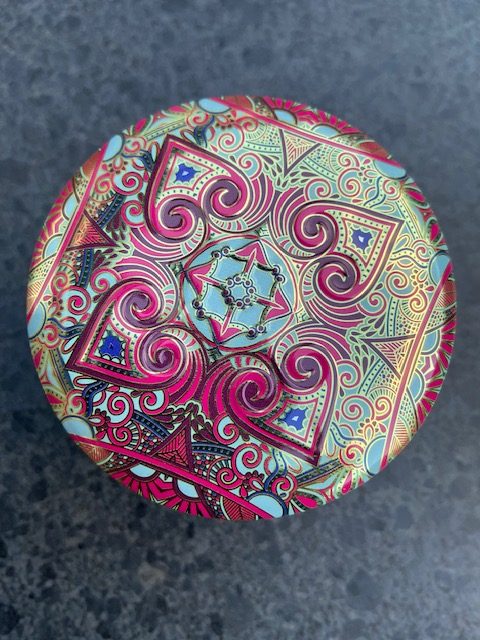 Jasmijn thee Jasmine flower tea Fairtrade blikje patroon 40 gram #013