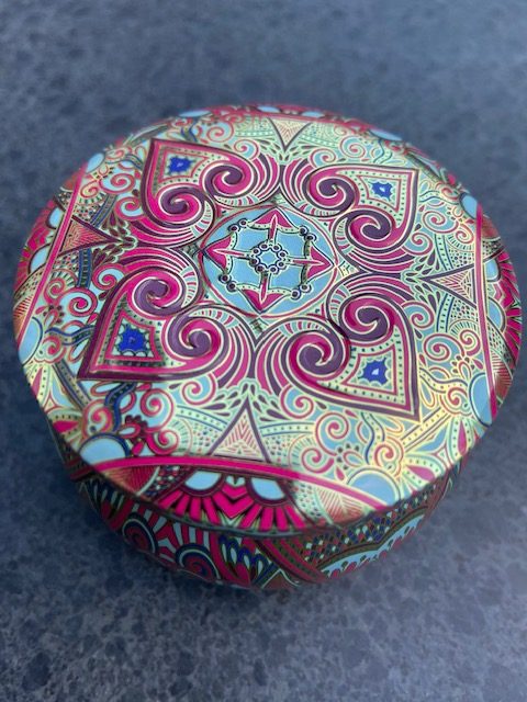 Jasmijn thee Jasmine flower tea Fairtrade blikje patroon 40 gram #013