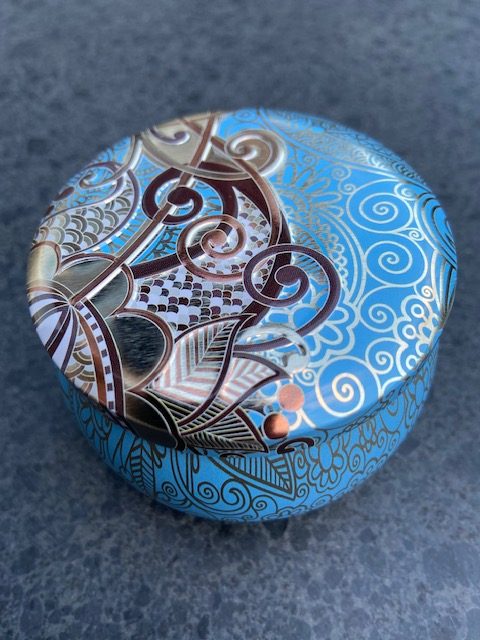 Jasmijn thee Jasmine flower tea Fairtrade blikje patroon 40 gram #014