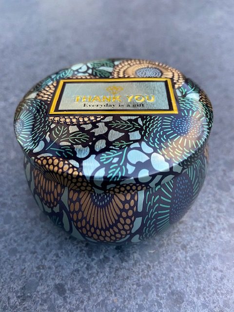 Jasmijn thee Jasmine flower tea Fairtrade blikje Thank You 40 gram #004