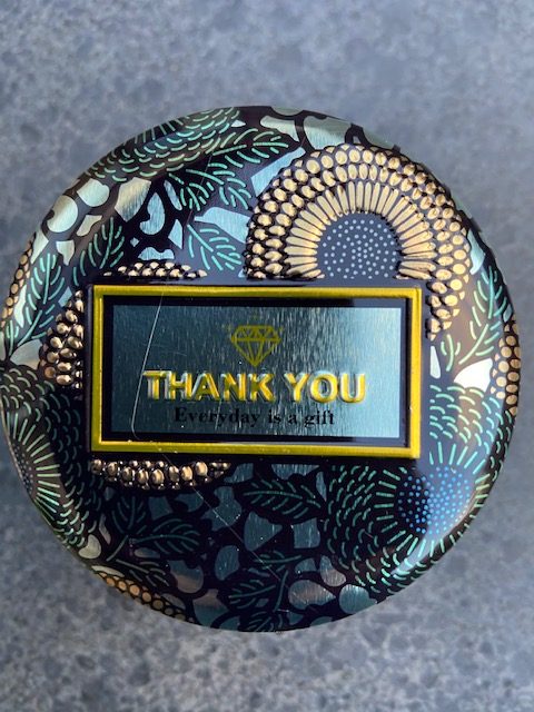 Jasmijn thee Jasmine flower tea Fairtrade blikje Thank You 40 gram #004