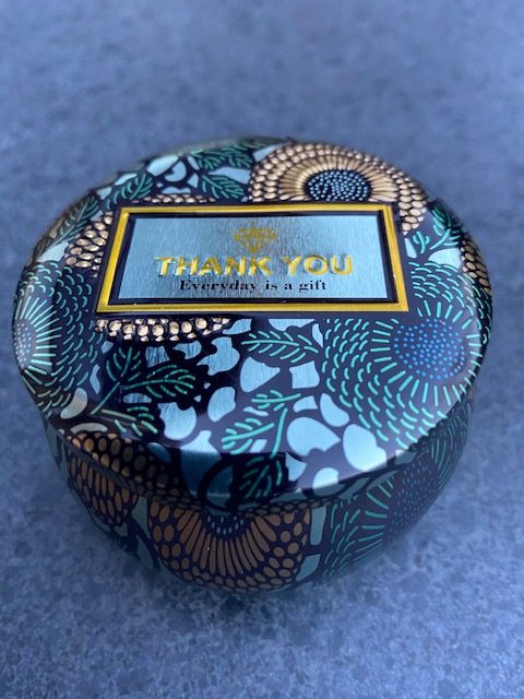 Jasmijn thee Jasmine flower tea Fairtrade blikje Thank You 40 gram #004