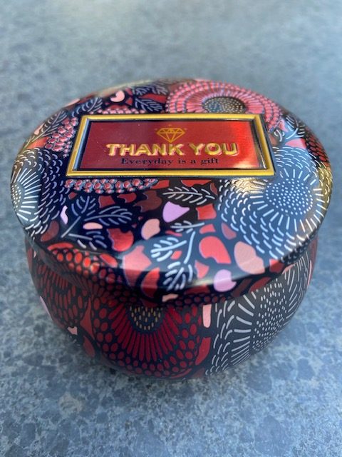 Jasmijn thee Jasmine flower tea Fairtrade blikje Thank You 40 gram #002