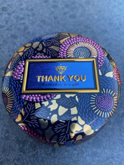 Jasmijn thee Jasmine flower tea Fairtrade blikje Thank You 40 gram #003