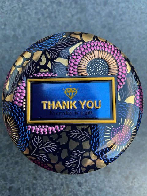 Jasmijn thee Jasmine flower tea Fairtrade blikje Thank You 40 gram #003