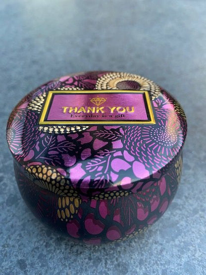 Jasmijn thee Jasmine flower tea Fairtrade blikje Thank You 40 gram #006