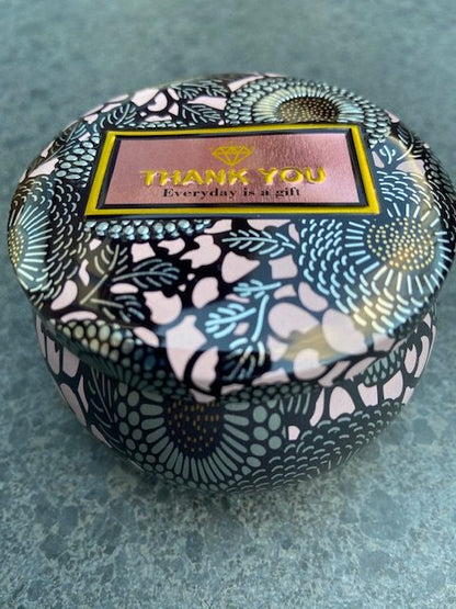 Jasmijn thee Jasmine flower tea Fairtrade blikje Thank You 40 gram