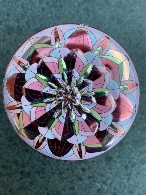 Jasmijn thee Jasmine flower tea Fairtrade blikje patroon 40 gram #011