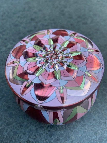 Jasmijn thee Jasmine flower tea Fairtrade blikje patroon 40 gram #011